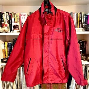 Arkansas Razorbacks Vintage Red G-III Sports Jacket by Carl Banks Men’s Medium